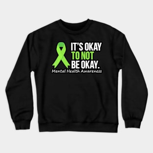 Mental Health Awareness Ribbon Crewneck Sweatshirt